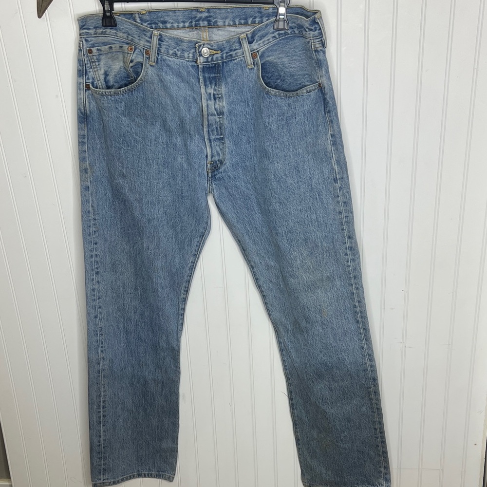 Levi's 501’s Light Wash Straight Jeans Size 38